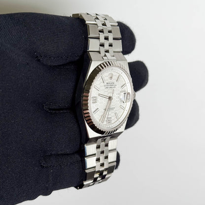Rolex Land-Dweller 40mm White Dial Watch Ref # 127334 - Happy Jewelers Fine Jewelry Lifetime Warranty