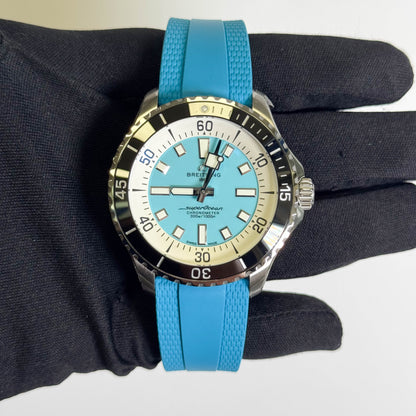 Breitling Superocean Automatic 44mm Turquoise Dial Watch Ref# A17376211L2S2