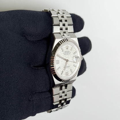 Rolex Land-Dweller 40mm White Dial Watch Ref # 127334 - Happy Jewelers Fine Jewelry Lifetime Warranty