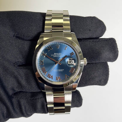 Rolex Datejust 41mm Blue Dial Watch Ref# 126300