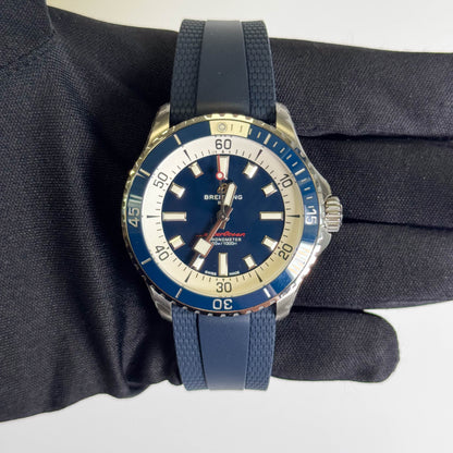 Breitling Superocean Automatic 44mm Navy Blue Dial Watch Ref# A17375E71C1S1
