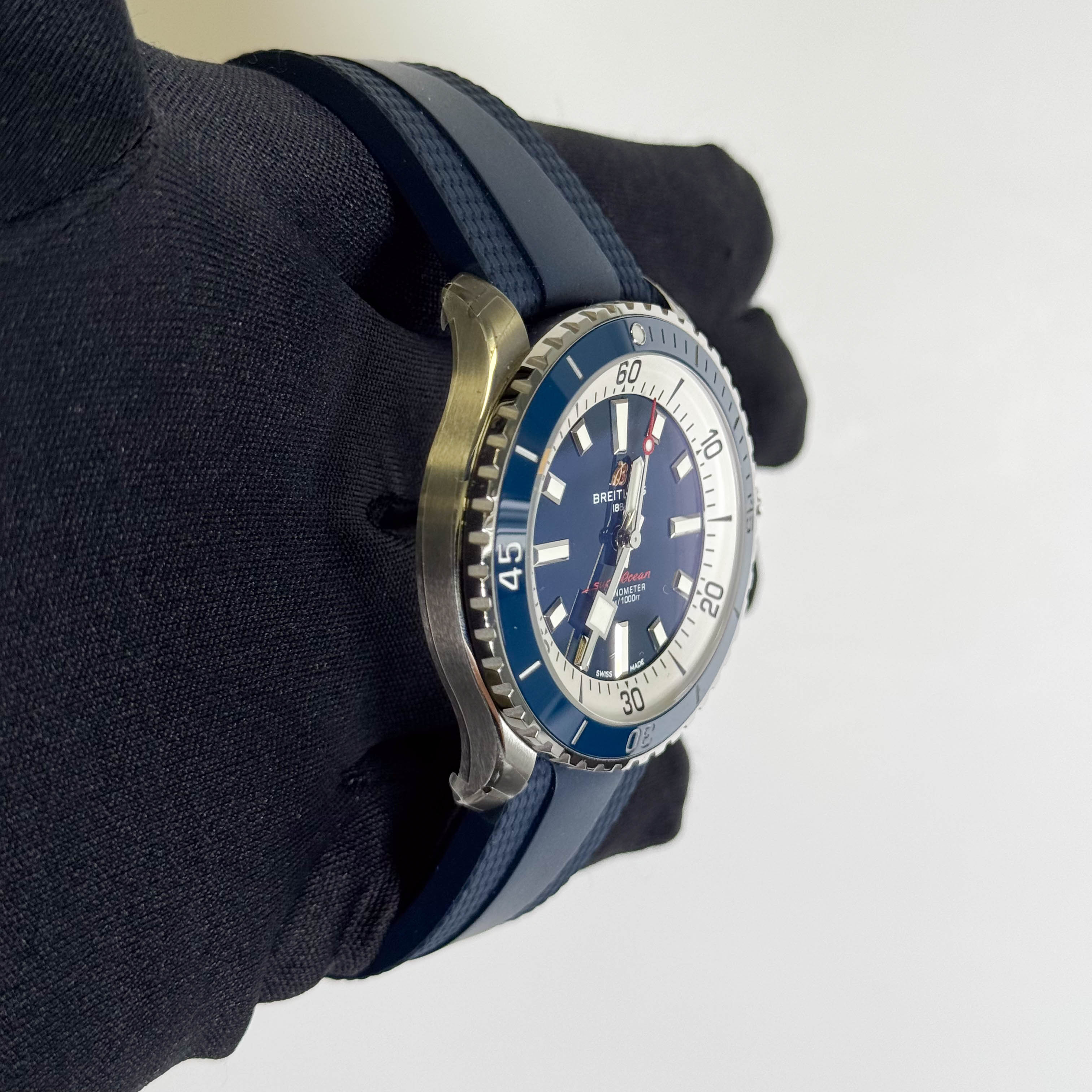 Breitling Superocean Automatic 44mm Navy Blue Dial Watch Ref# A17375E71C1S1