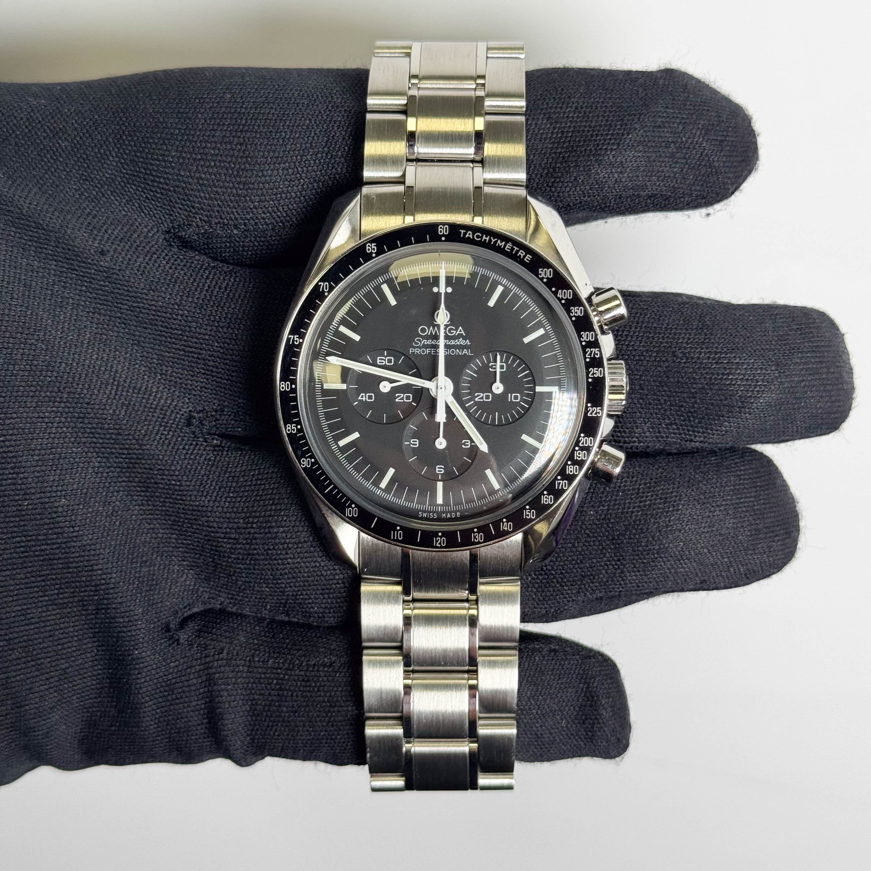 Omega Speedmaster 42mm Black Dial Watch  Ref# 311.30.42.30.01.005 - Happy Jewelers Fine Jewelry Lifetime Warranty