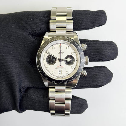 Tudor Black Bay Chrono 41mm White Dial Watch Ref# 79360N