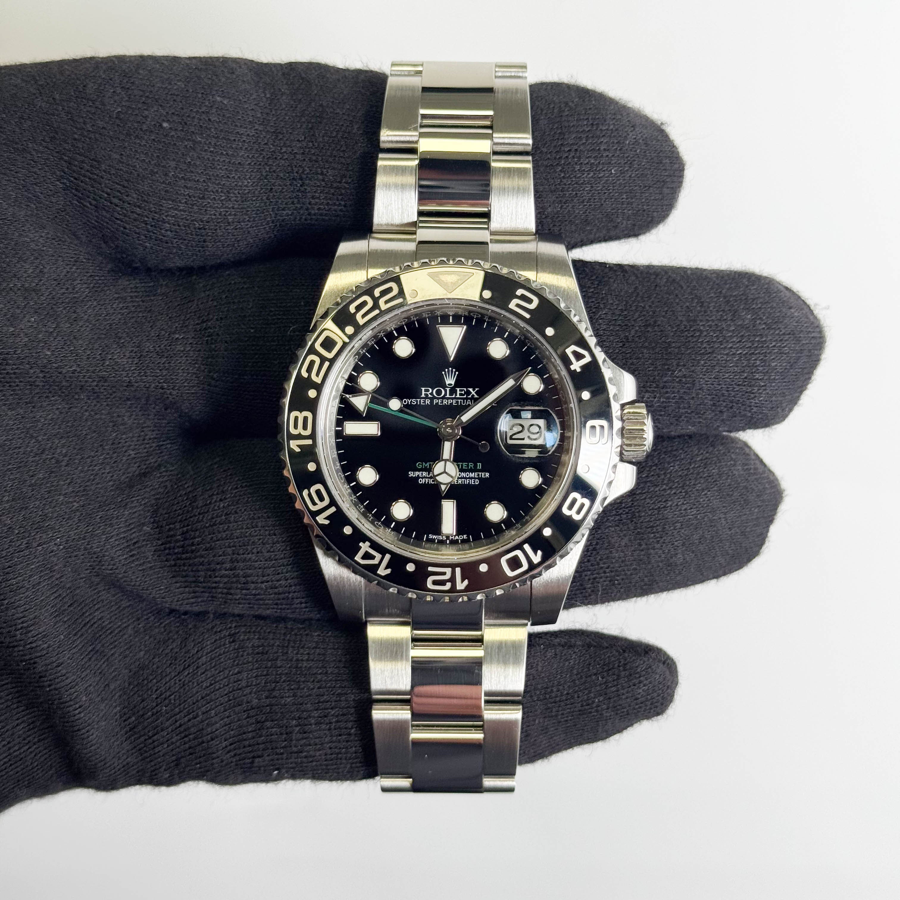 Rolex GMT-Master II 40mm Black Dial Watch Ref# 116710LN