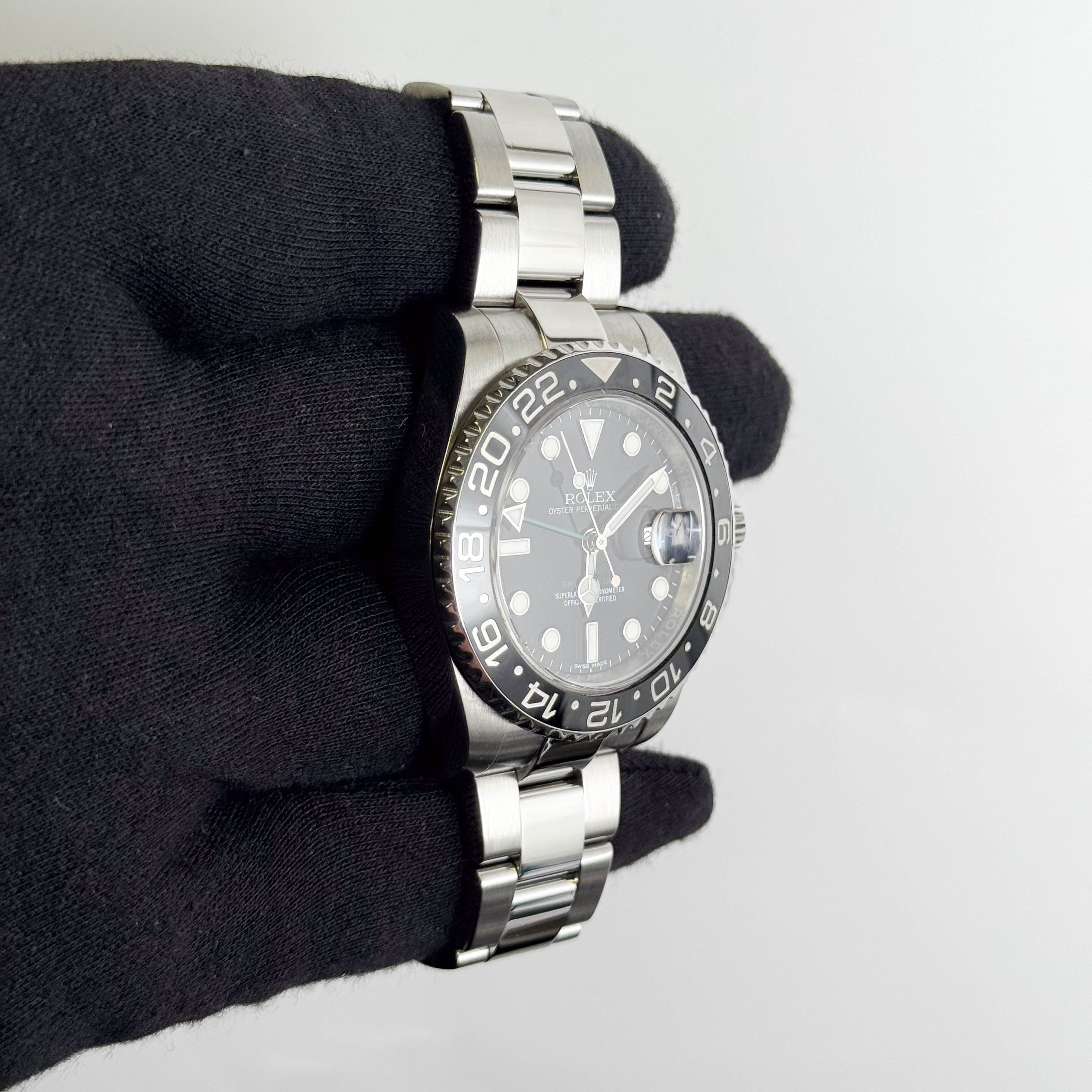 Rolex GMT-Master II 40mm Black Dial Watch Ref# 116710LN