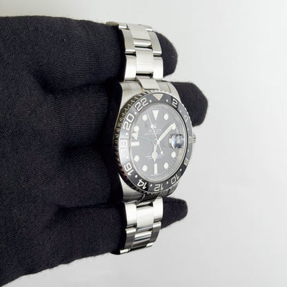 Rolex GMT-Master II 40mm Black Dial Watch Ref# 116710LN