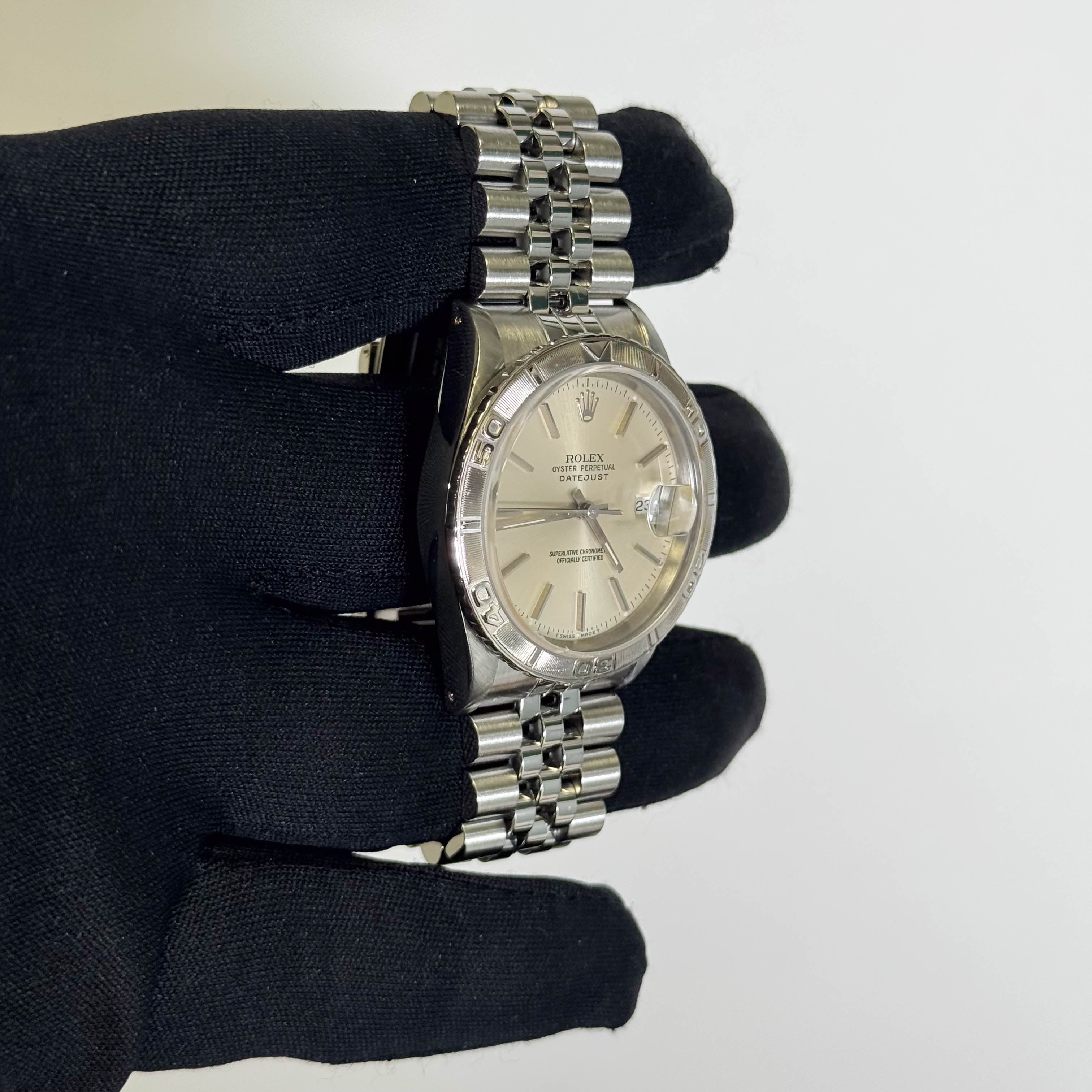 Rolex Datejust 36mm Silver Dial Watch Ref# 16264 - Happy Jewelers Fine Jewelry Lifetime Warranty