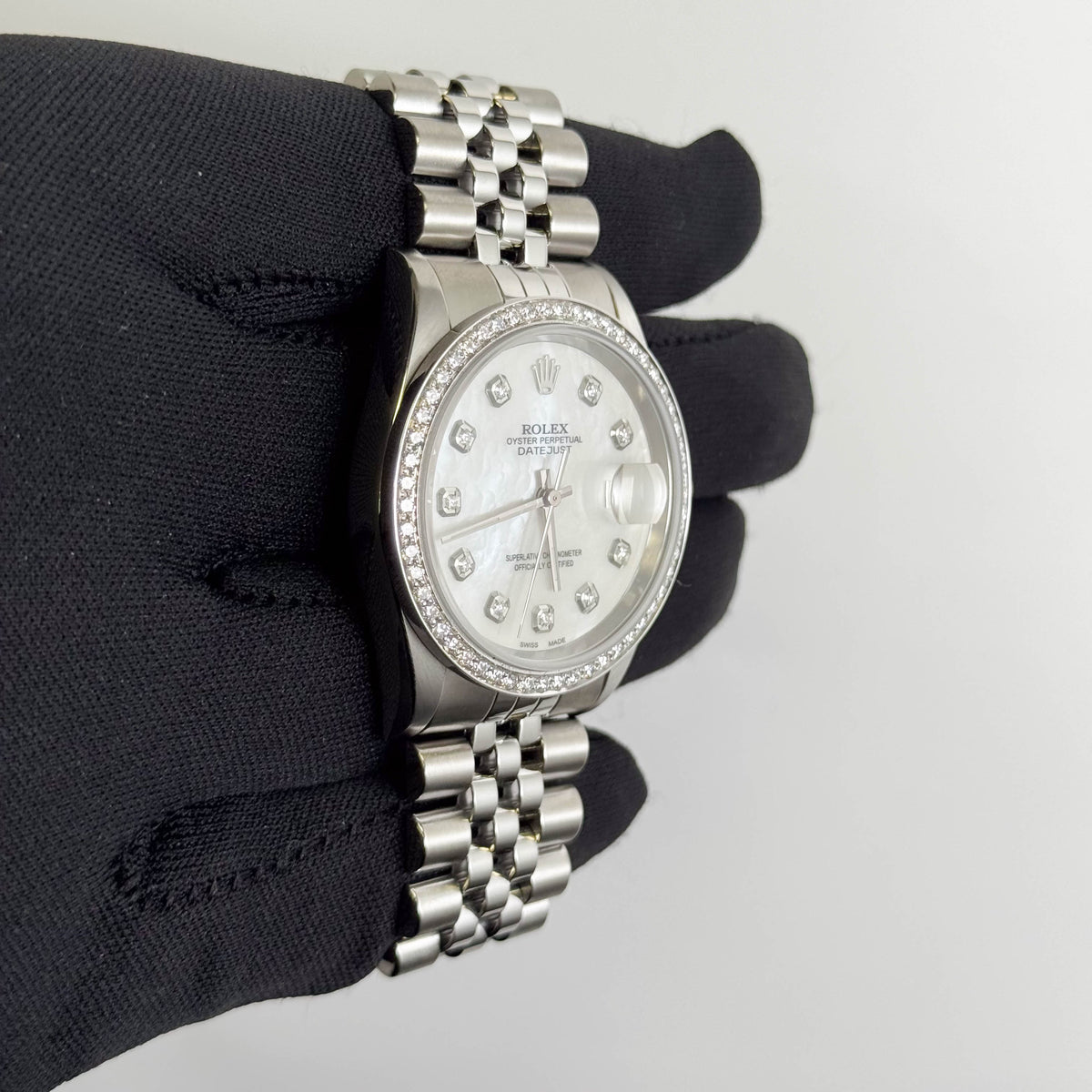 Rolex Datejust 36mm MOP Dial Watch Ref# 16220