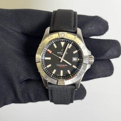 Breitling Avenger 42mm Black Dial Watch Ref# A17328 - Happy Jewelers Fine Jewelry Lifetime Warranty