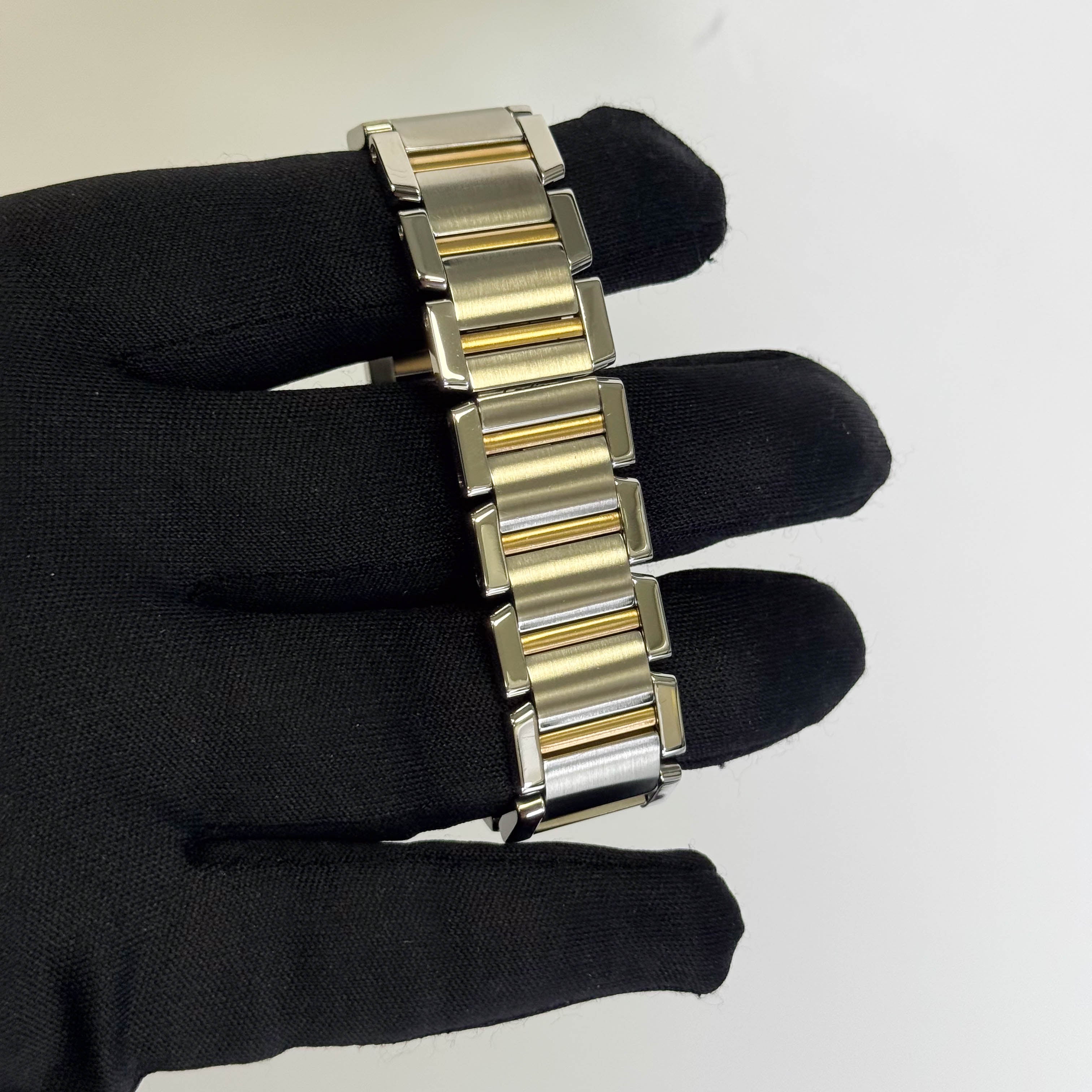 Cartier Tank Stainless Steel 32mm White Dial Watch Ref# W51005Q4 - Happy Jewelers Fine Jewelry Lifetime Warranty