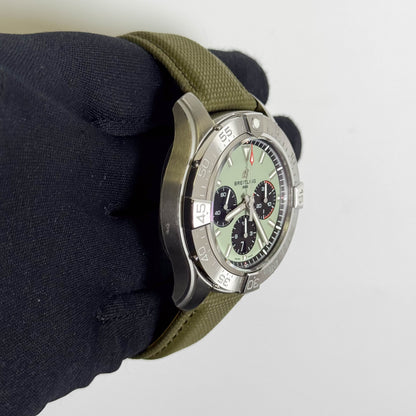 Breitling Avenger B01  44mm Green Dial Watch Ref# AB0147 - Happy Jewelers Fine Jewelry Lifetime Warranty