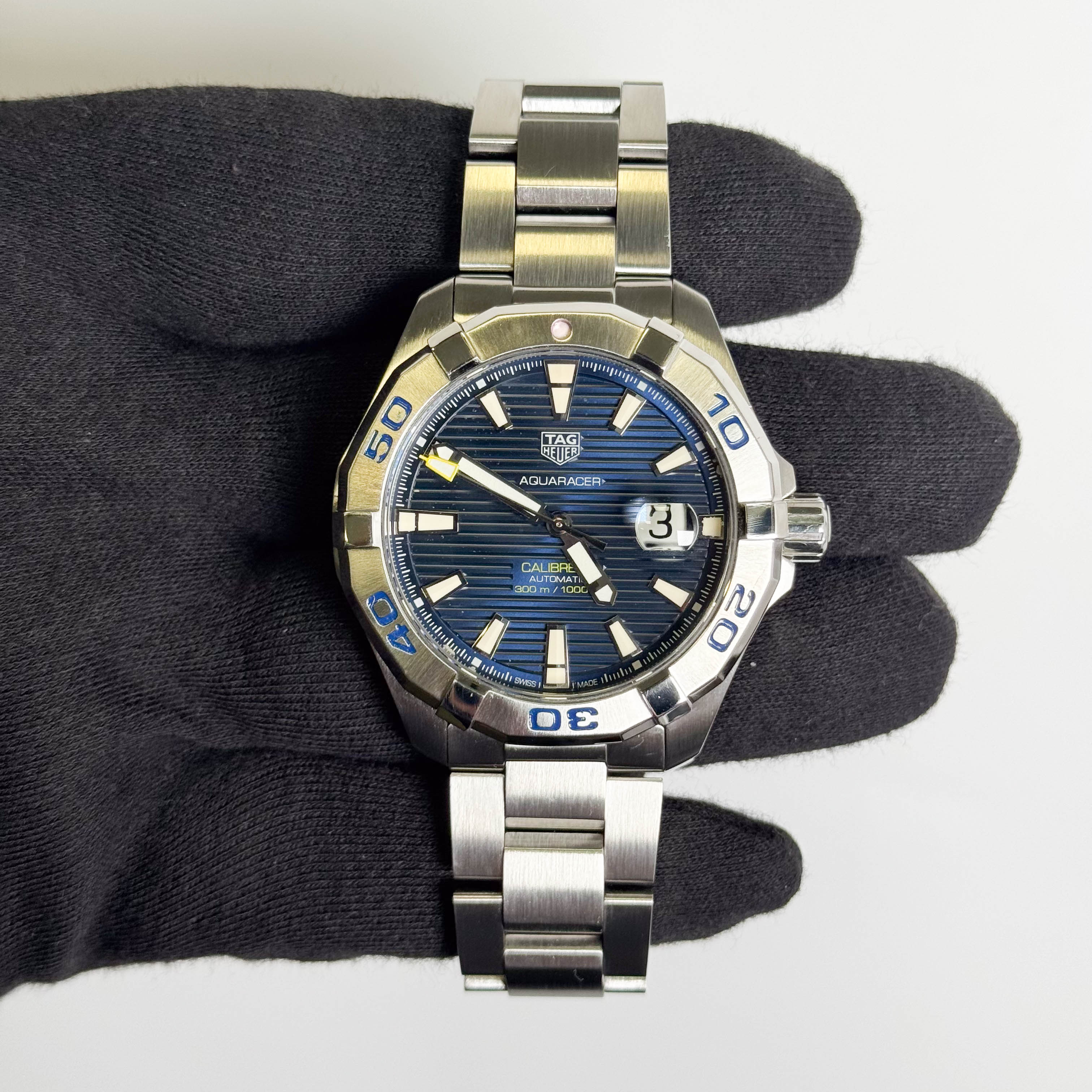TAG Heuer Aquaracer 43mm Blue Dial Watch Ref# WAY2012.BA0927