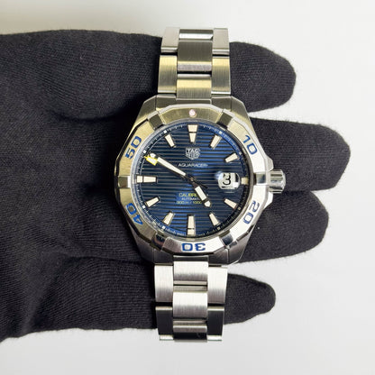 TAG Heuer Aquaracer 43mm Blue Dial Watch Ref# WAY2012.BA0927