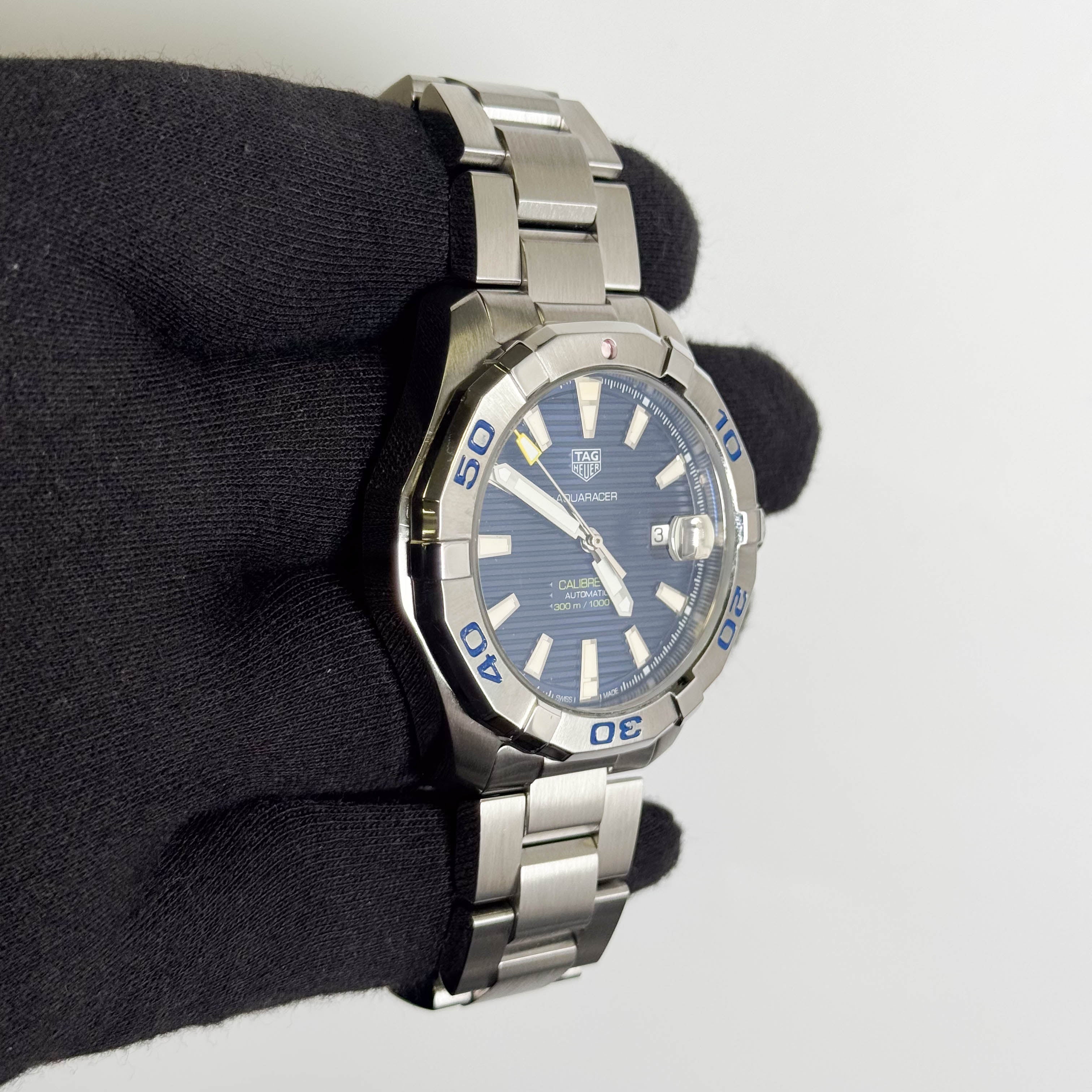TAG Heuer Aquaracer 43mm Blue Dial Watch Ref# WAY2012.BA0927