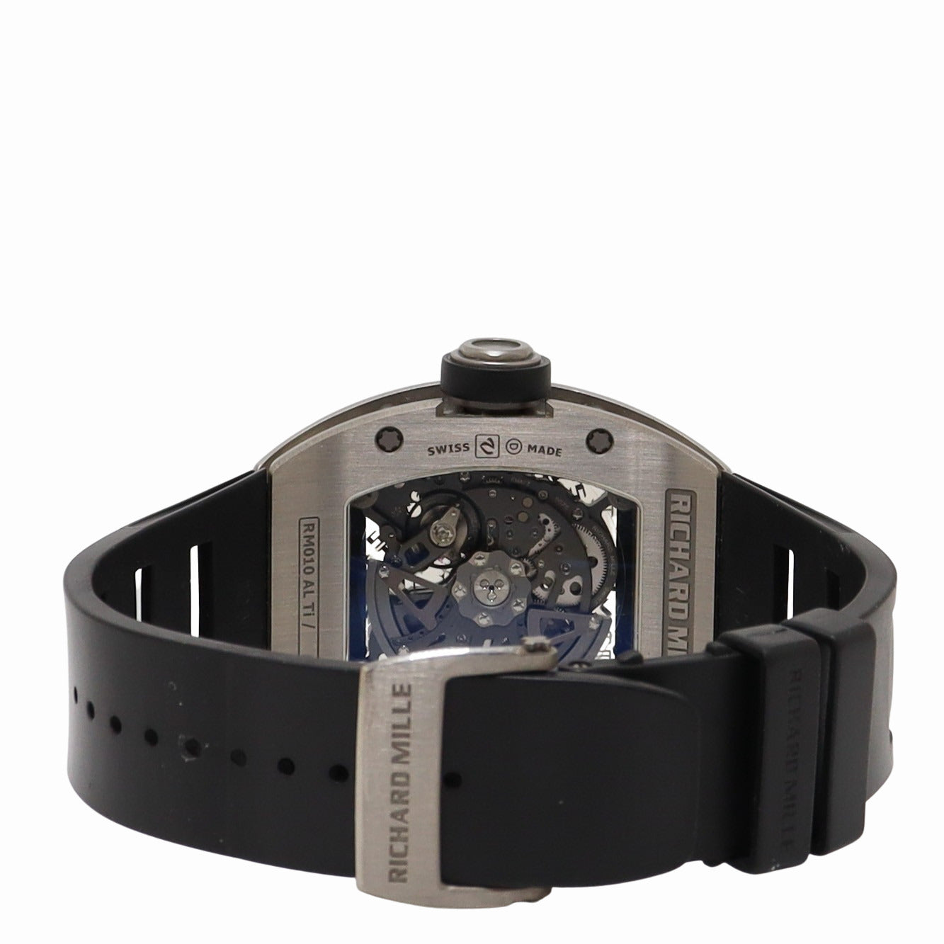 Richard Mille RM-010 AL Ti Titanium 38x45mm Skeleon Arabic Dial Watch Reference #: RM010 AlTi - Happy Jewelers Fine Jewelry Lifetime Warranty