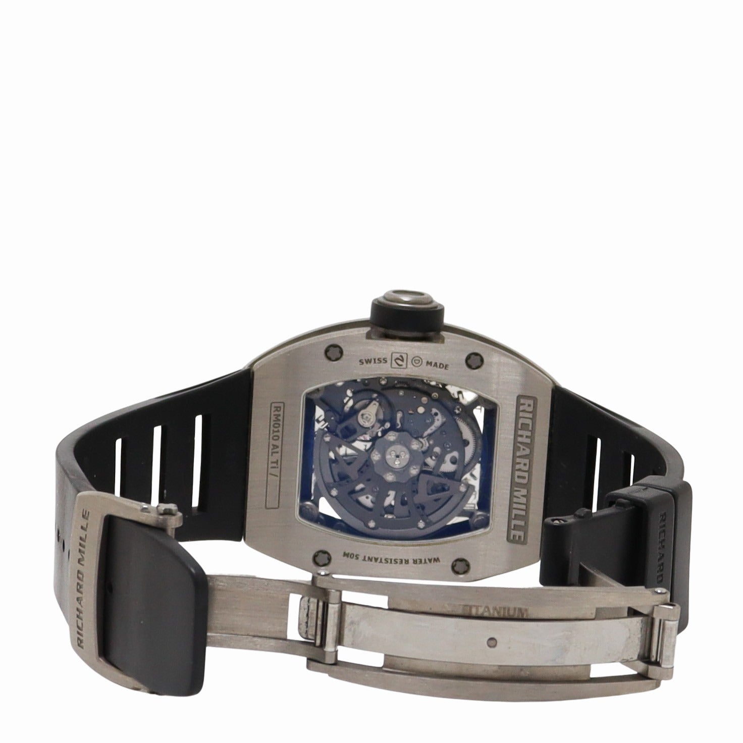 Richard Mille RM010 AlTi Titanium 48mm Skeleton Dial Watch Reference# RM010 AlTi - Happy Jewelers Fine Jewelry Lifetime Warranty