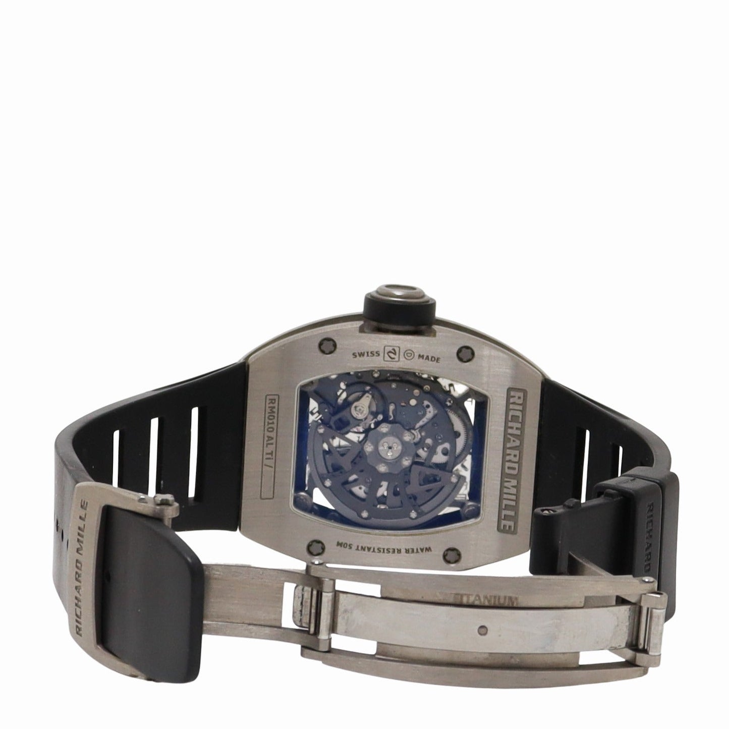 Richard Mille RM-010 AL Ti Titanium 38x45mm Skeleon Arabic Dial Watch Reference #: RM010 AlTi - Happy Jewelers Fine Jewelry Lifetime Warranty