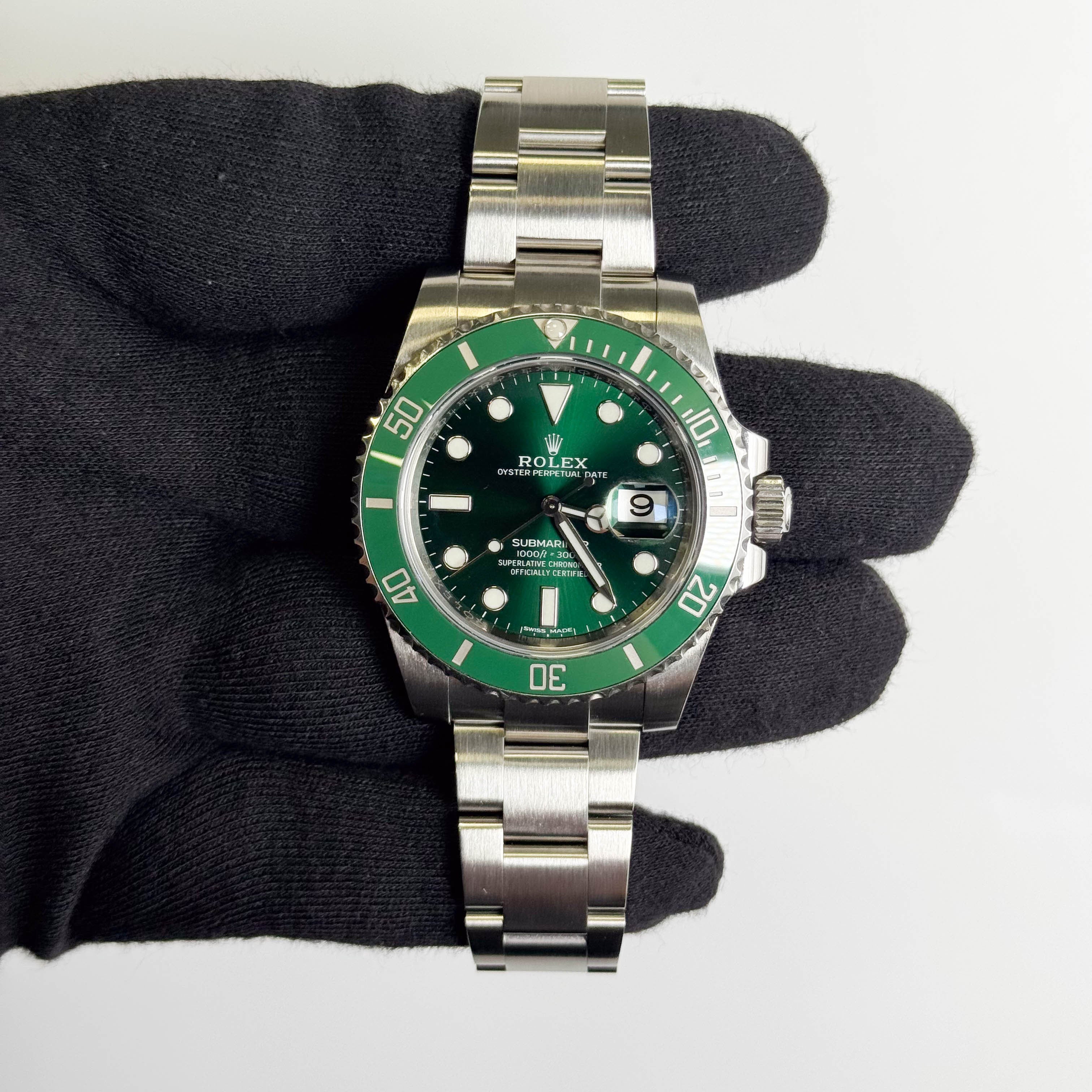 Rolex Submariner 40mm Green Dial Watch Ref# 116610LV