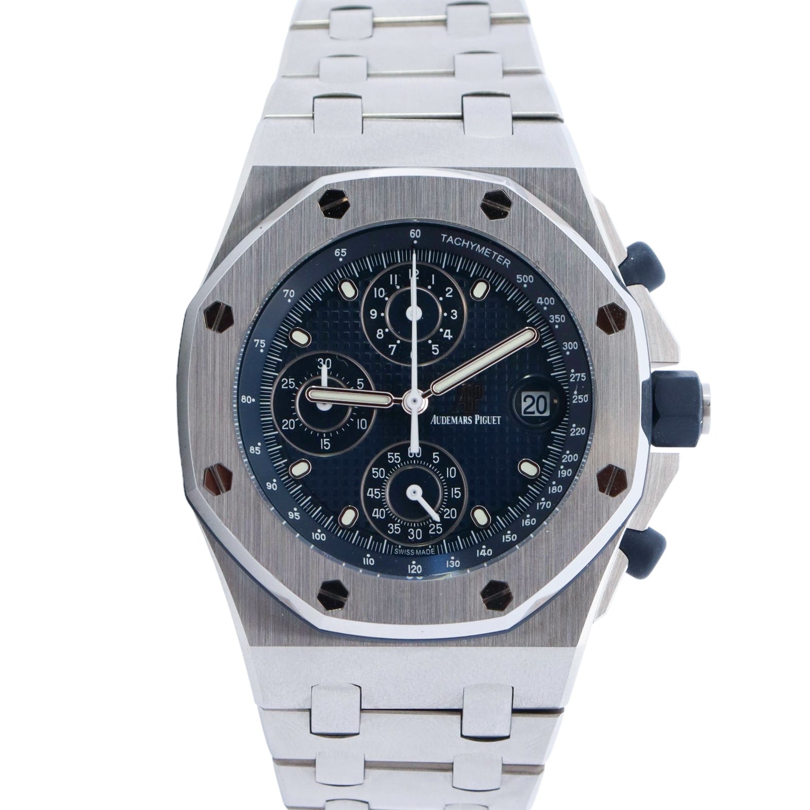 Audemars Piguet Royal Oak 42mm Blue Dial Watch Ref# 26238ST.OO.2000ST.01 - Happy Jewelers Fine Jewelry Lifetime Warranty