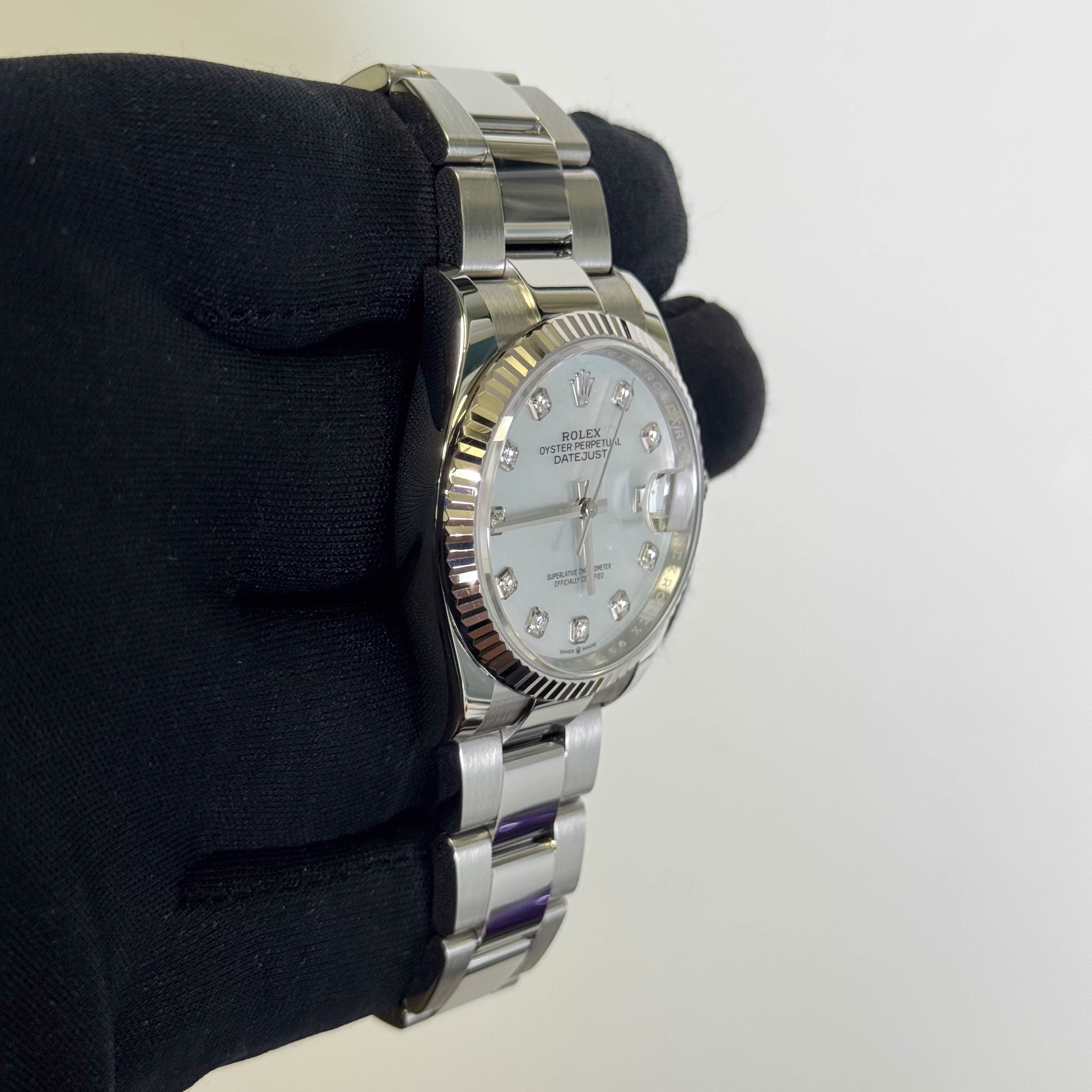 Rolex Datejust 36mm MOP Dial Watch Ref# 126234 - Happy Jewelers Fine Jewelry Lifetime Warranty