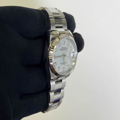 Rolex Datejust 36mm MOP Dial Watch Ref# 126234 - Happy Jewelers Fine Jewelry Lifetime Warranty