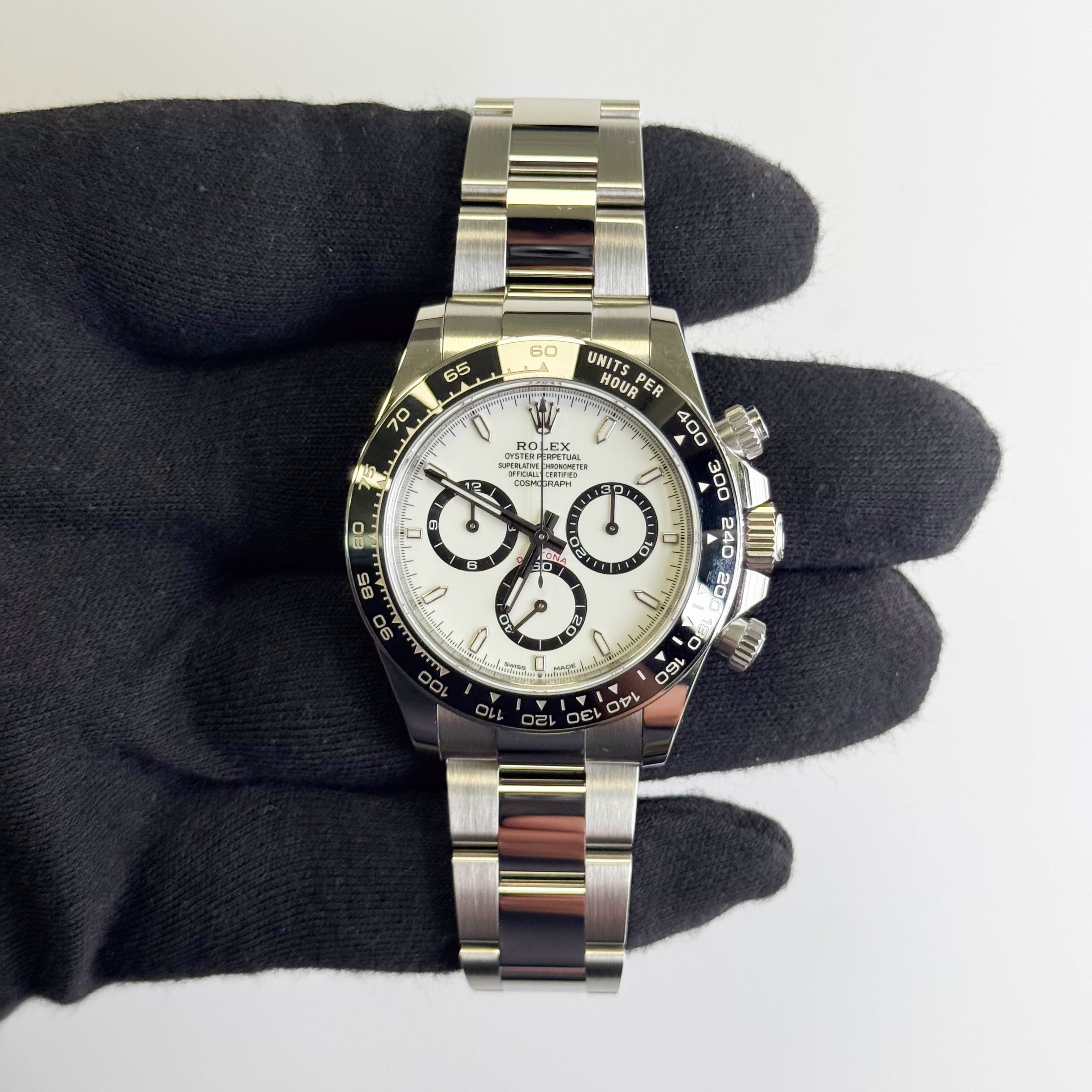 Rolex Daytona 40mm White Dial Watch Ref# 126500LN