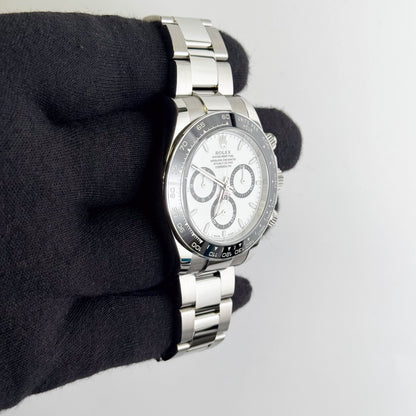 Rolex Daytona 40mm White Dial Watch Ref# 126500LN