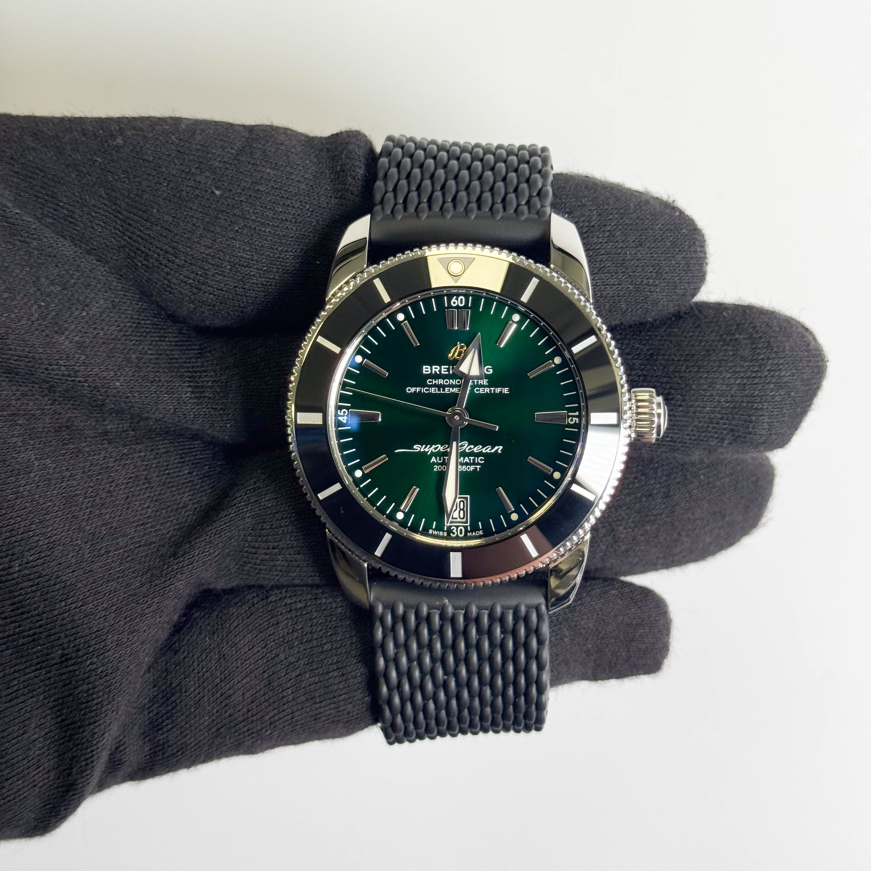 Breitling Superocean Heritage II 42mm Green Dial Watch Ref# AB2010