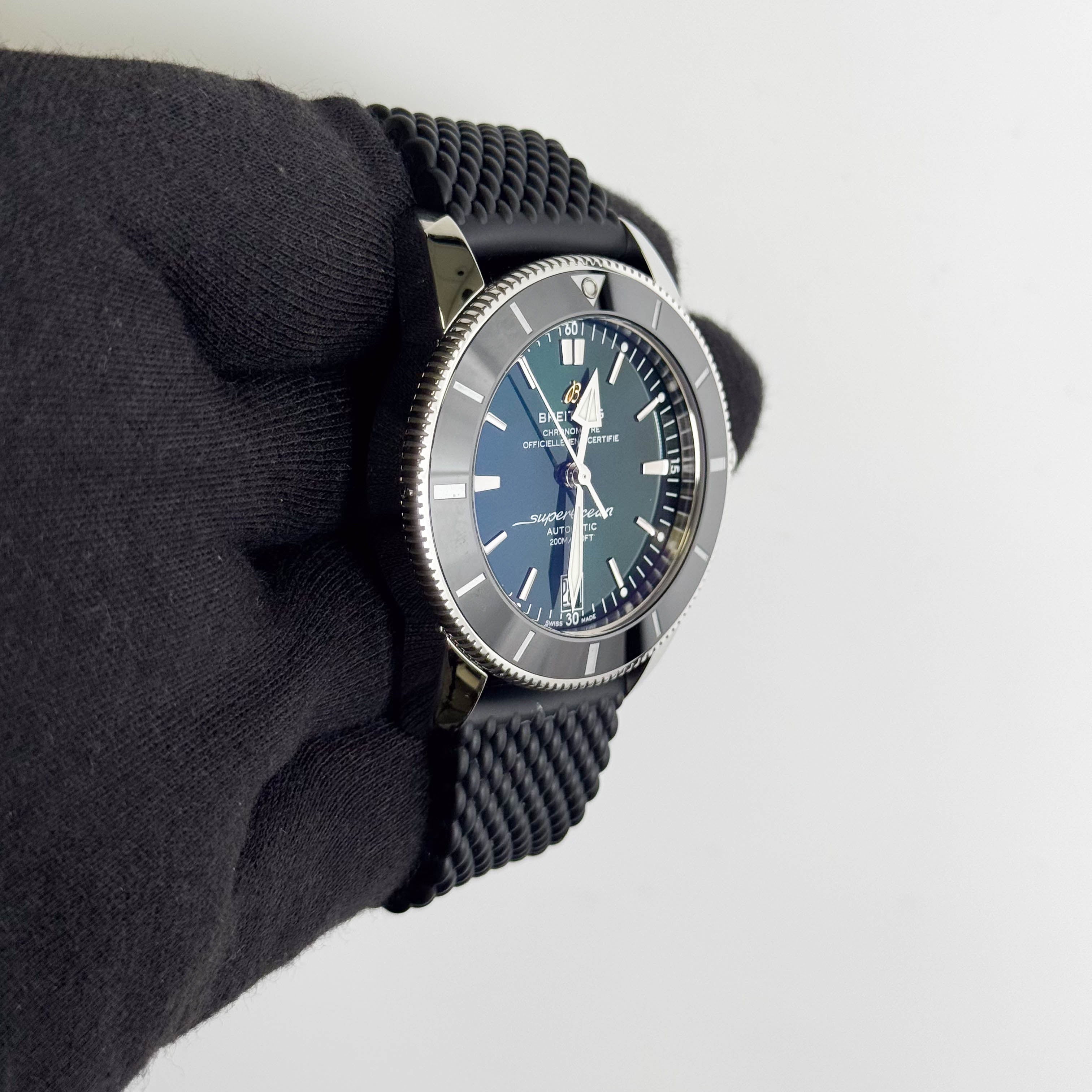 Breitling Superocean Heritage II 42mm Green Dial Watch Ref# AB2010