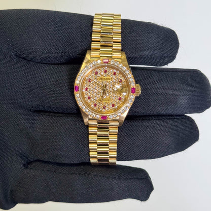 Rolex Datejust 26mm Champagne Dial Watch Ref# 69178 - Happy Jewelers Fine Jewelry Lifetime Warranty