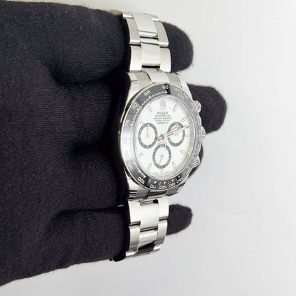 Rolex Daytona 40mm White Dial Watch Ref# 126500LN