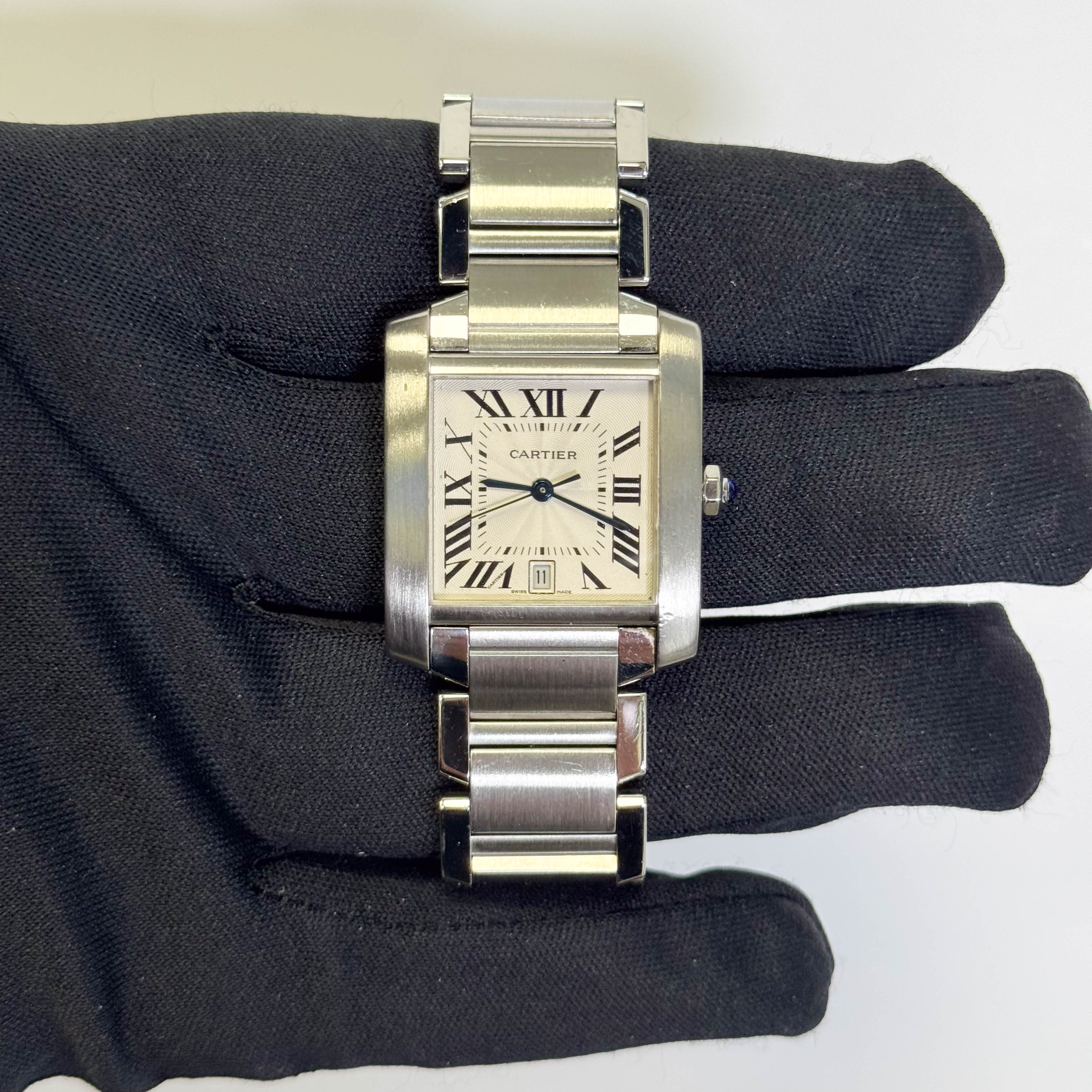 Cartier Tank 28mm White Dial Watch Ref# W51002Q3