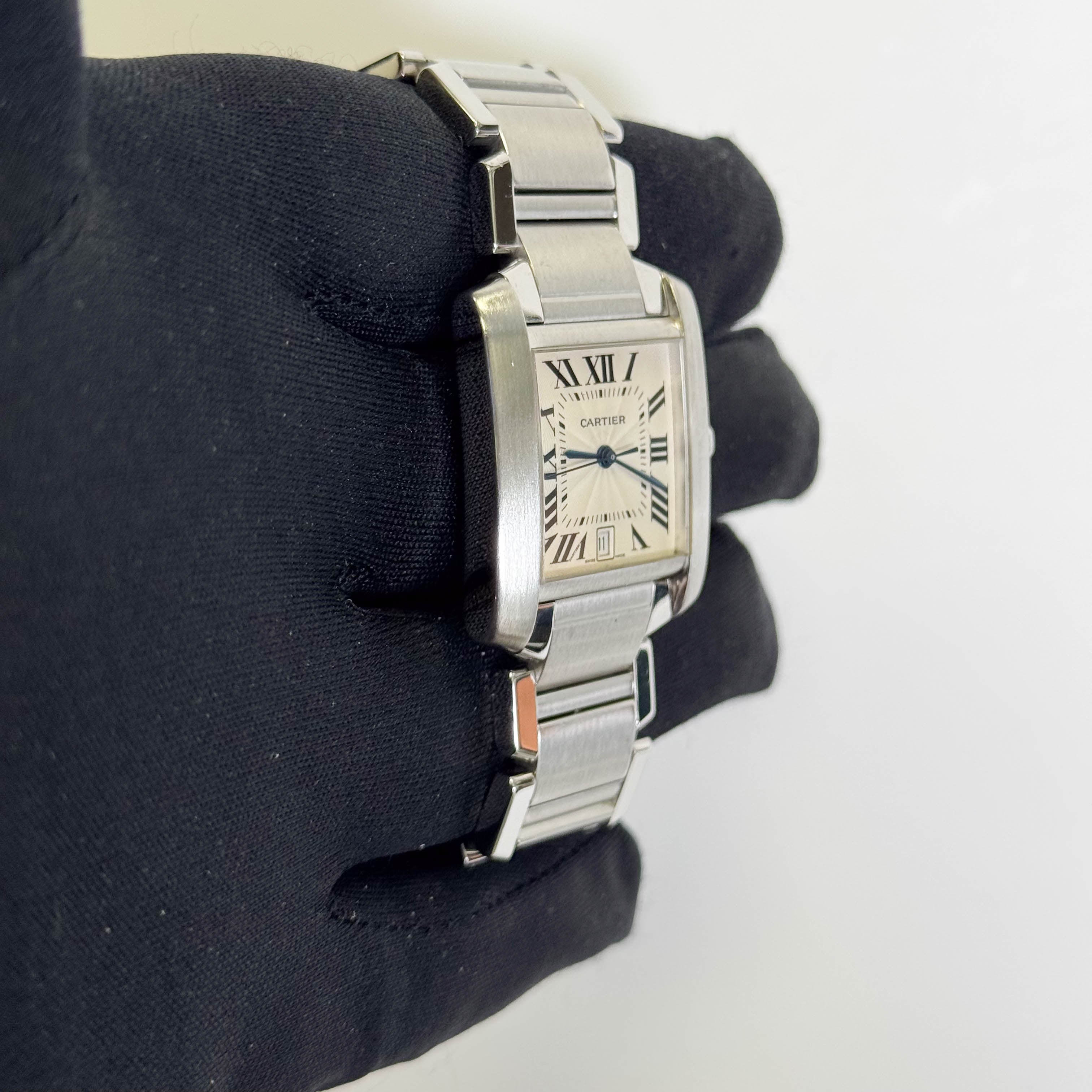 Cartier Tank 28mm White Dial Watch Ref# W51002Q3