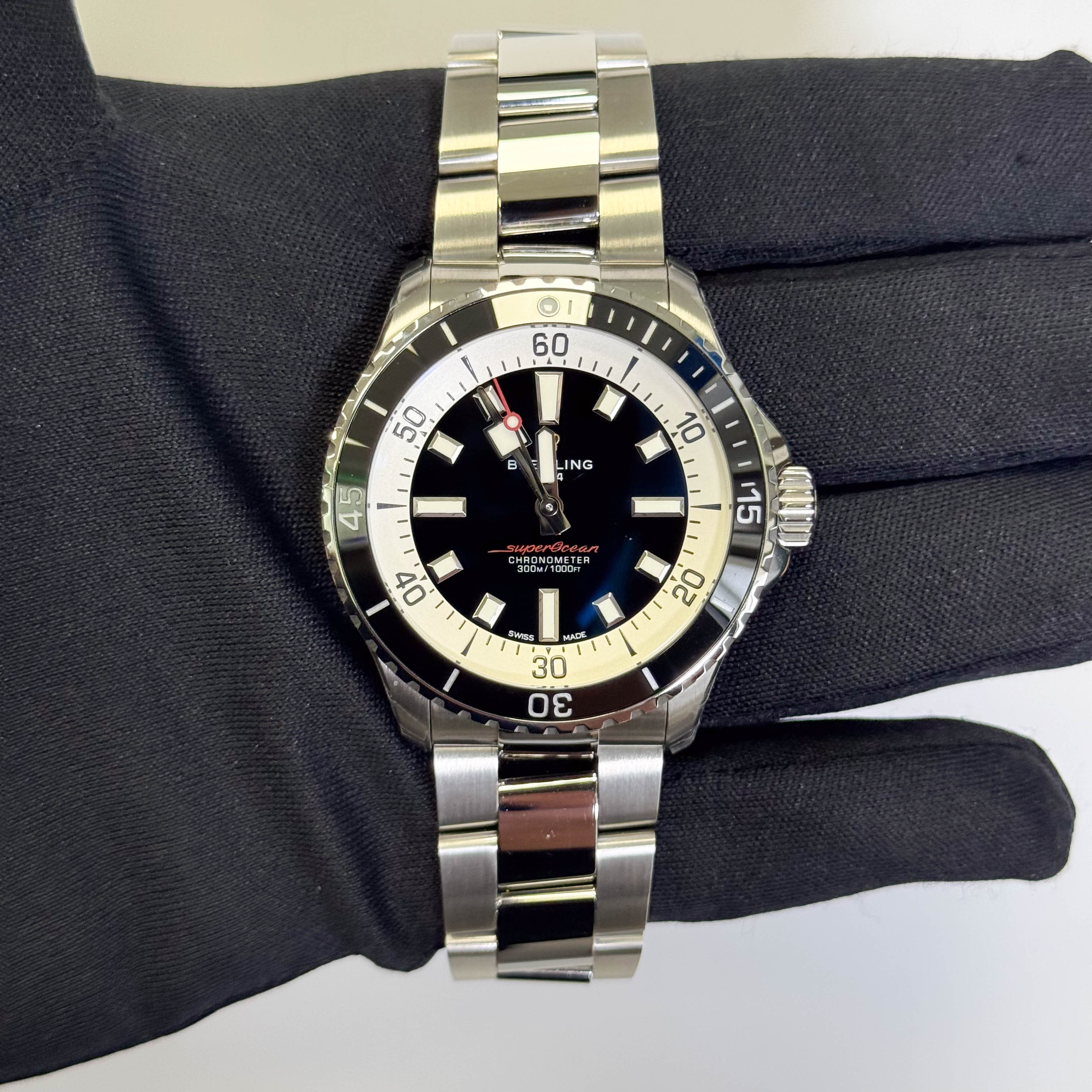 Breitling Superocean Automatic 42mm Black Dial Watch Ref# A17375211B1A1