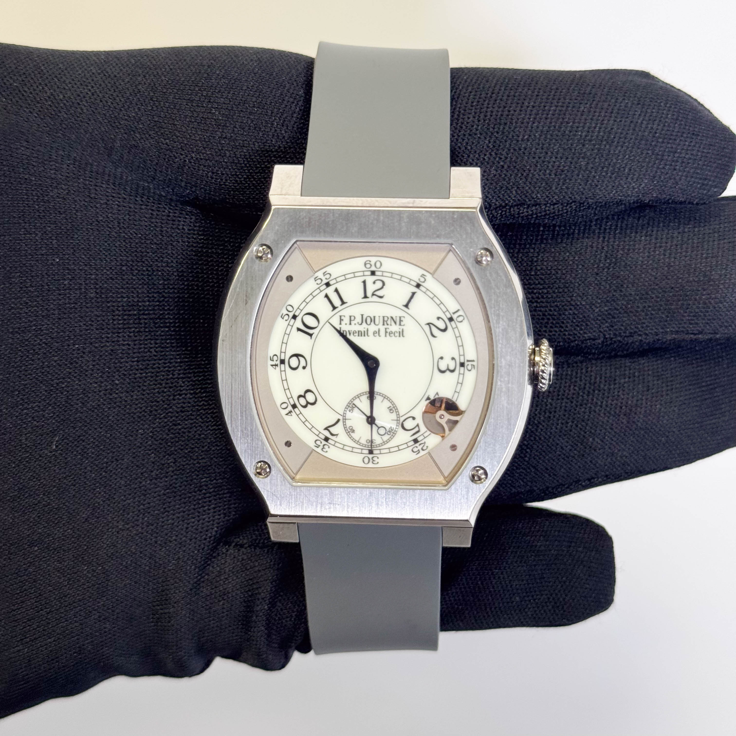 F.P Journe Elegante 48mm White Dial Watch Ref# EL TI 48 D WH - Happy Jewelers Fine Jewelry Lifetime Warranty