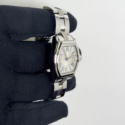 Cartier Roadster Stainless Steel 31mm Silver Dial Watch Ref# W62016V3 - Happy Jewelers Fine Jewelry Lifetime Warranty