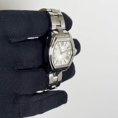 Cartier Roadster Stainless Steel 31mm Silver Dial Watch Ref# W62016V3 - Happy Jewelers Fine Jewelry Lifetime Warranty
