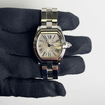 Cartier Roadster Stainless Steel 31mm Silver Dial Watch Ref# W62016V3 - Happy Jewelers Fine Jewelry Lifetime Warranty