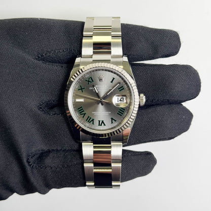 Rolex Datejust 36mm Wimbledon Dial Watch Ref# 126234