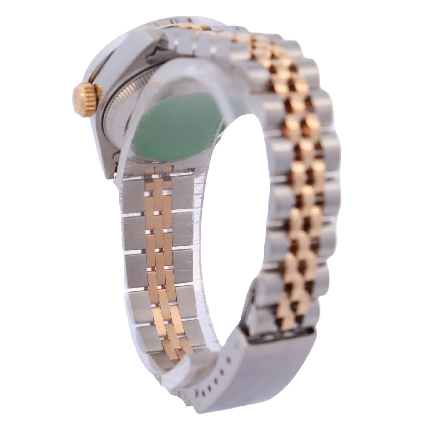 Rolex Datejust Steel & Yellow Gold 26mm MOP Diamond Dial Watch Reference#: 69173 - Happy Jewelers Fine Jewelry Lifetime Warranty