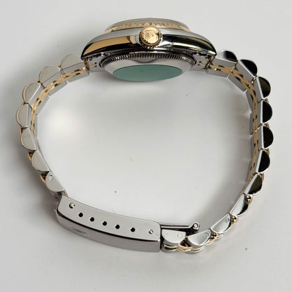 Rolex Datejust 26mm Champagne Linen Dial Watch Ref# 69173