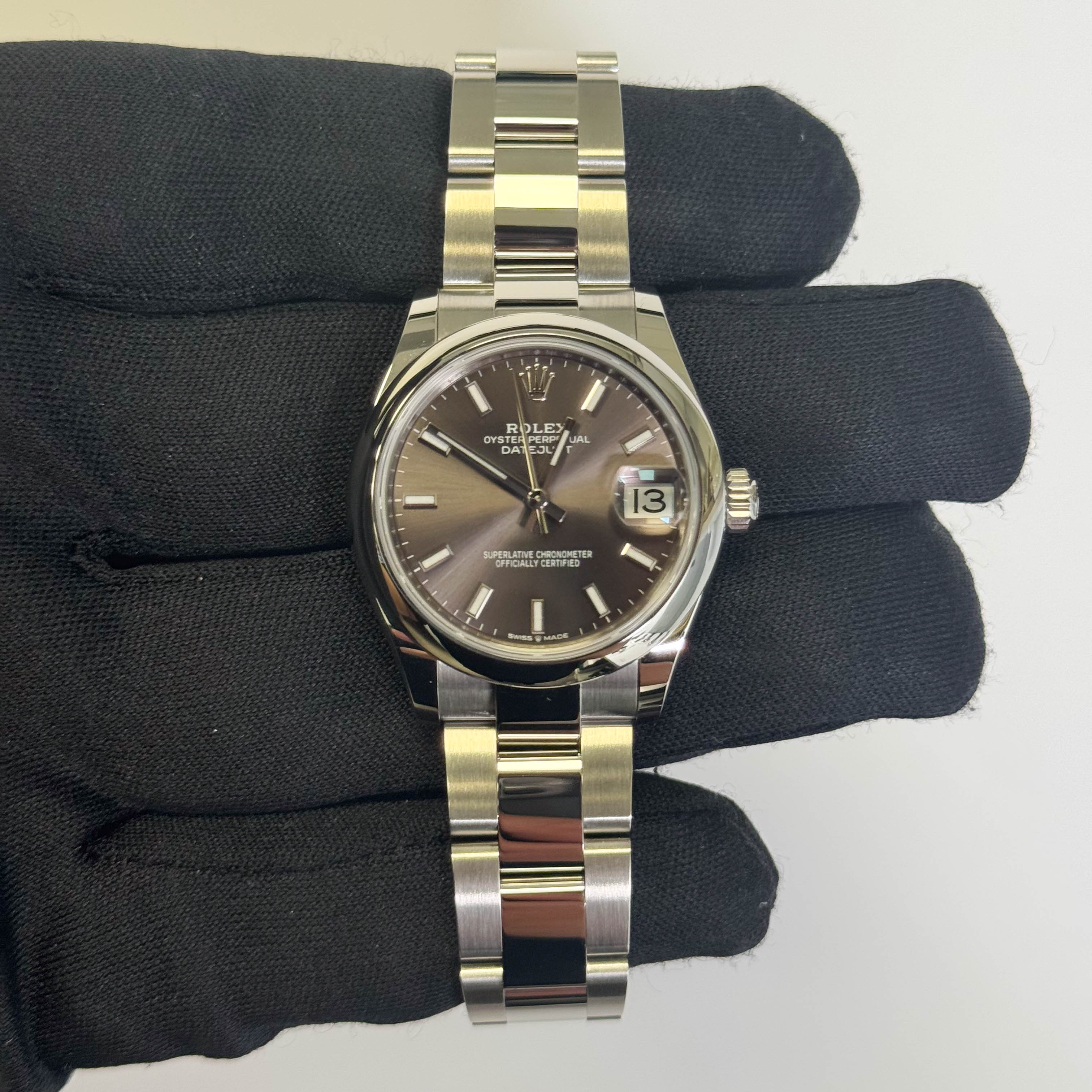 Rolex Datejust 31mm Grey Dial Watch Ref# 278240