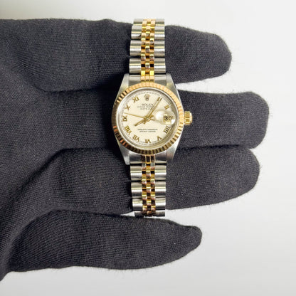 Rolex Datejust 26mm Ivory Dial Watch Ref# 69173