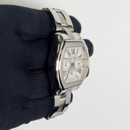 Cartier Roadster 48mm Silver Dial Watch Ref# W62019X6 - Happy Jewelers Fine Jewelry Lifetime Warranty