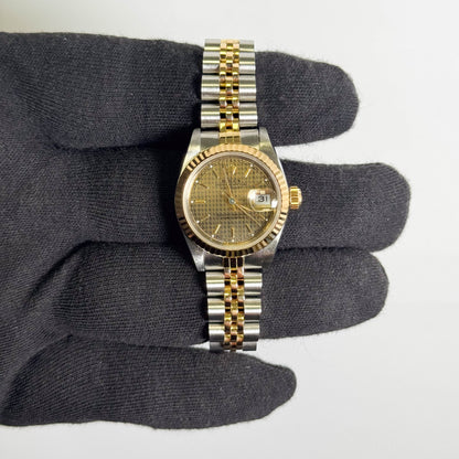 Rolex Datejust 26mm Champagne Dial Watch Ref# 69173