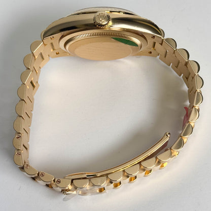 Rolex Day-Date 36mm Green Dial Watch Ref# 128238