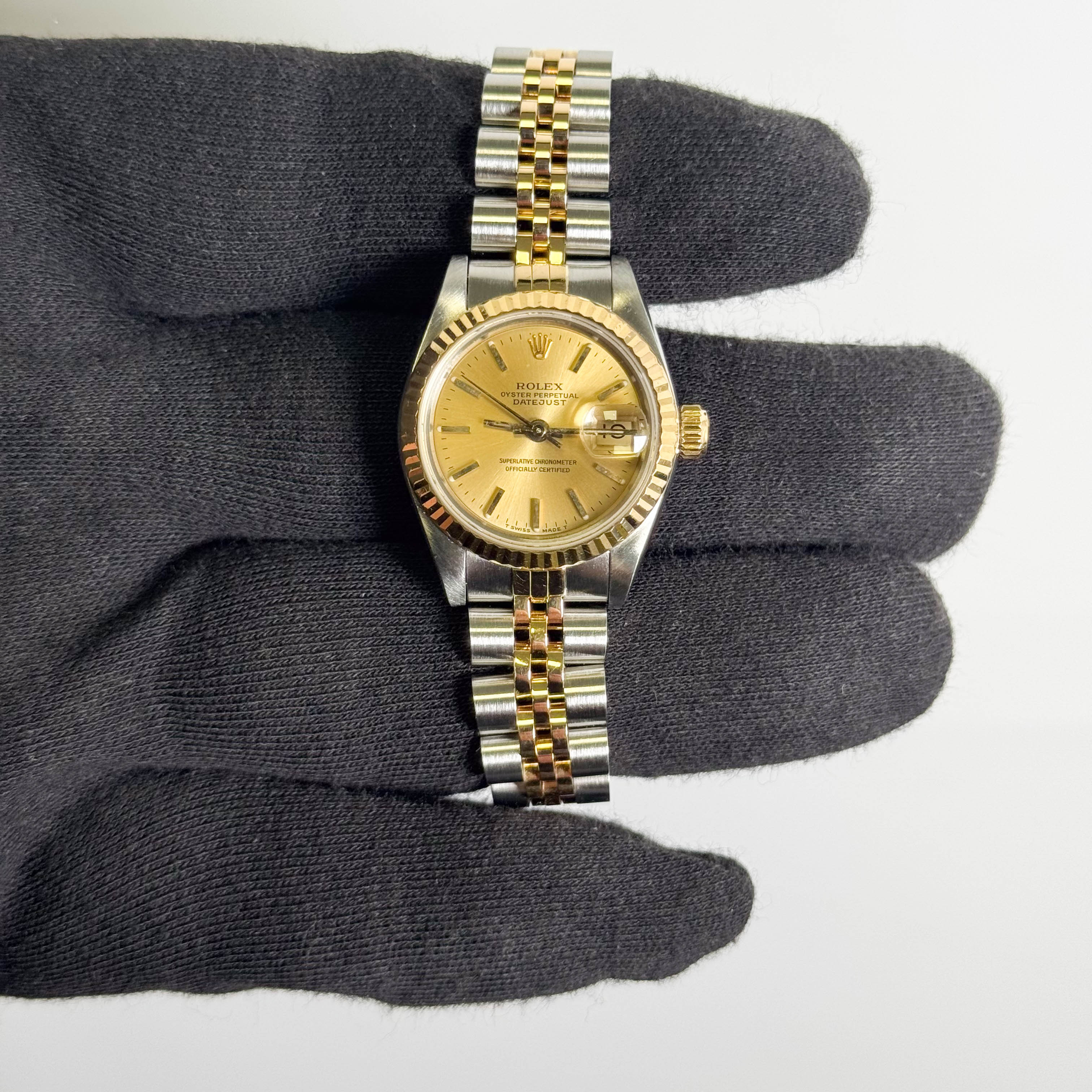 Rolex Datejust 26mm Champagne Dial Watch Ref# 69173
