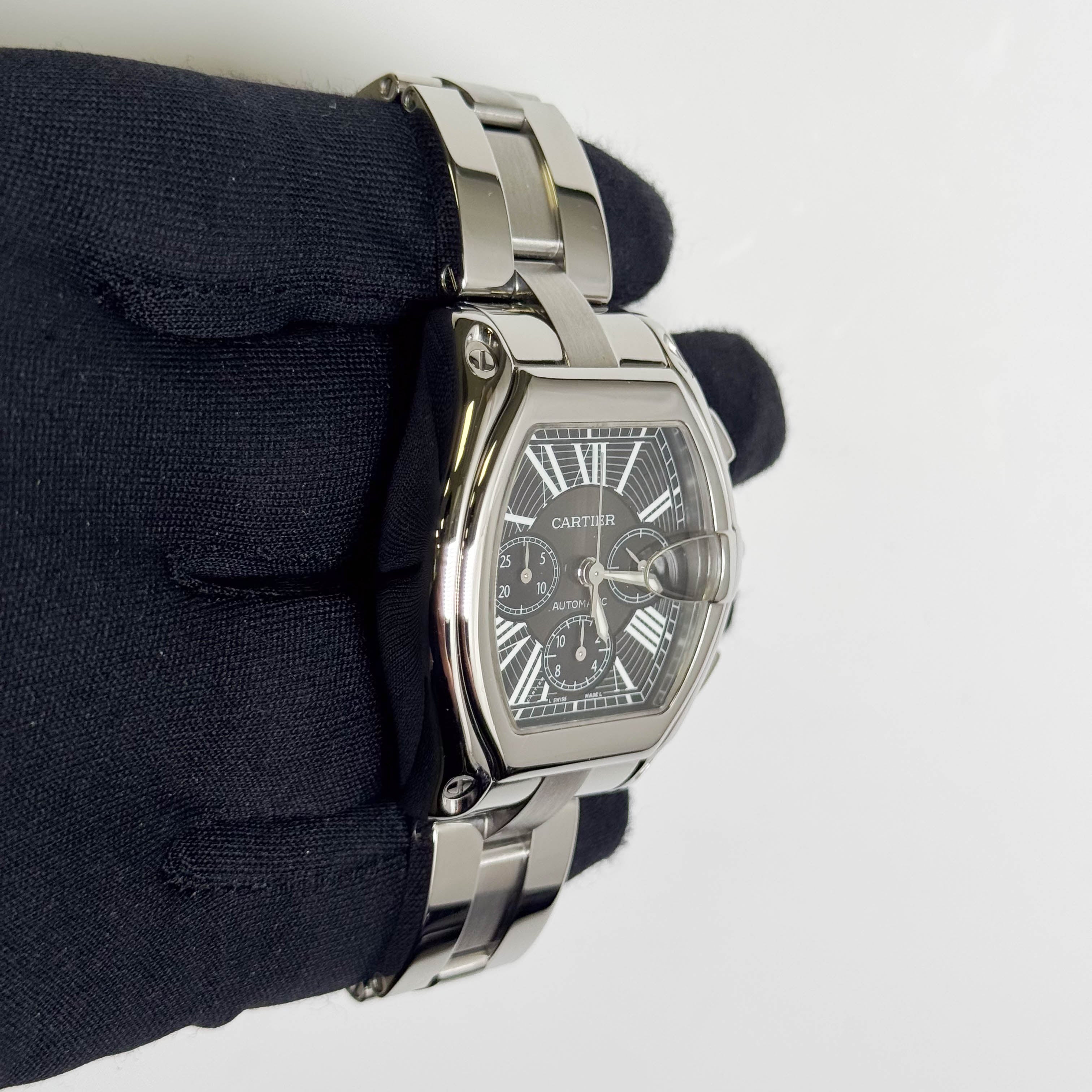 Cartier Roadster 43mm Black Dial Watch Ref# W62020X6 - Happy Jewelers Fine Jewelry Lifetime Warranty