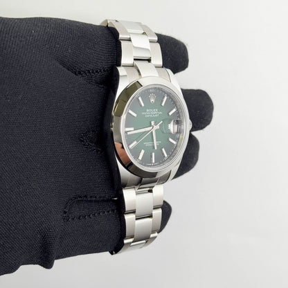 Rolex Datejust 41mm Ombre Green Dial Watch Ref# 126300